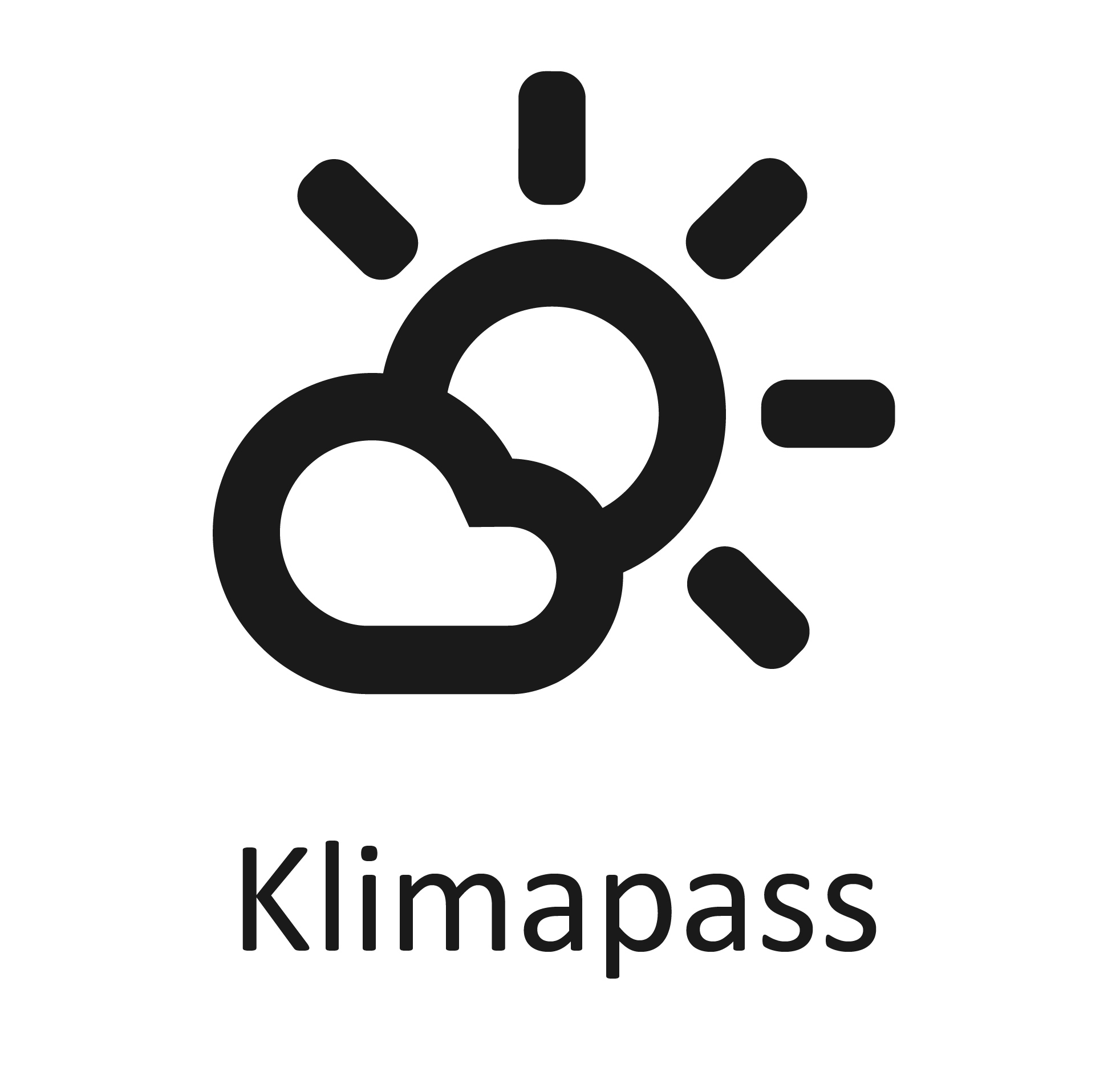 Wolke mit Klimapass-Text
